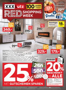 XXXLutz Prospekt - Red Shopping Week - Seite 1
