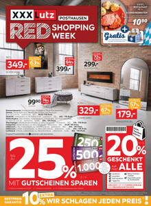 XXXLutz Prospekt - Red Shopping Week