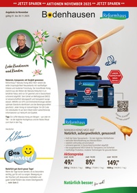 Reformhaus Prospekt - Angebote ab 03.11.