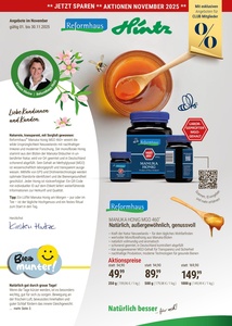 Reformhaus Prospekt - Angebote ab 04.11.