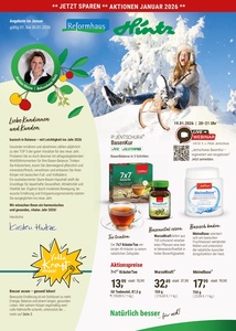 Reformhaus Prospekt - Angebote ab 07.01.