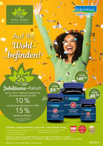 Reformhaus Prospekt - Auf Ihr Wohlbefinden! 02/2026