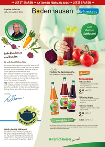 Reformhaus Prospekt - Angebote ab 02.02.