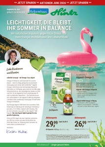 Reformhaus Prospekt - Angebote ab 03.06.