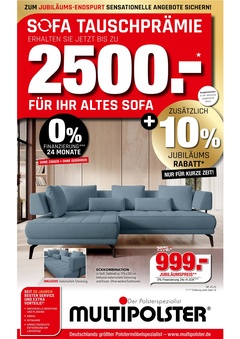 Multipolster Prospekt - Angebote ab 30.10. - Seite 1