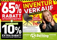 Möbel Berning Prospekt - Inventur!