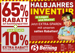 Möbel Berning Prospekt - Halbjahresinventur