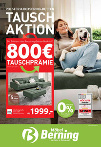 Möbel Berning Prospekt - Polster & Boxspring-Betten Tauschaktion