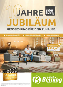 Möbel Berning Prospekt - 10 Jahre Interliving