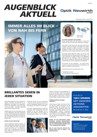 Optik Neuwirth Prospekt - Augenblick Aktuell