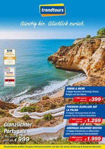 trendtours Touristik Prospekt - Günstig hin. Glücklich zurück