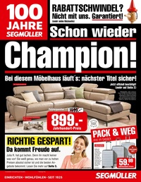 Segmüller Prospekt - Segmüller Polstermöbelfabrik