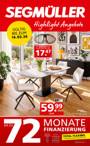 Segmüller Prospekt - Segmüller Polstermöbelfabrik - Seite 1