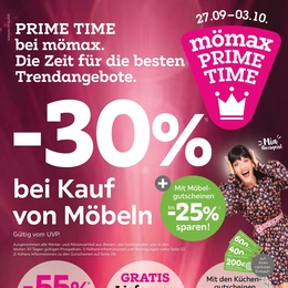 mömax Prospekt - PRIME Time bei mömax!