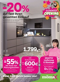 mömax Prospekt - bis zu -20% auf fast Ihren gesamten Einkauf