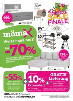 mömax Prospekt - SALE bis zu -70% + zusätzlich 10% Extrarabatt