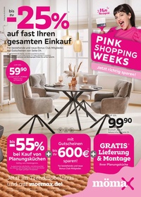 mömax Prospekt - bis zu -25% auf fast Ihren gesamten Einkauf!