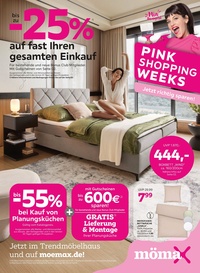 mömax Prospekt - bis zu -25% auf fast Ihren gesamten Einkauf