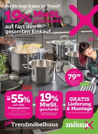 mömax Prospekt - 19% MwSt. geschenkt auf fast den gesamten Einkauf