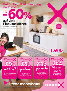 mömax Prospekt - bis -60% auf viele Planungsküchen