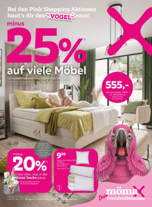 mömax Prospekt - -25% auf viele Möbel für bestehende und neue Bonus Club Mitglieder