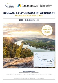 Medienhaus Aachen Prospekt - Flusskreuzfahrt auf Rhein und Main