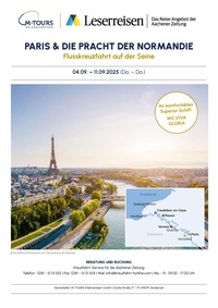 Medienhaus Aachen Prospekt - Paris & die Pracht der Normandie