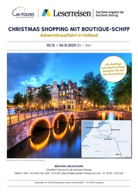 Medienhaus Aachen Prospekt - CHRISTMAS SHOPPING MIT BOUTIQUE-SCHIFF