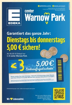 E Center Warnow Park Prospekt - Angebote ab 13.01.