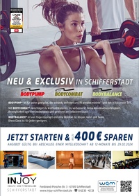 INJOY - International Sports- & Wellnessclub Prospekt - INJOY Fitnessclub Exclusiv in Schifferstadt