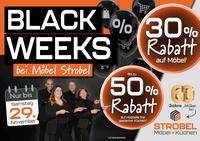 Möbel Strobel Prospekt - 2025/44 | Möbel Strobel Black Weeks