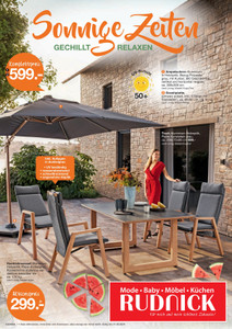 Rudnick Prospekt - Gartenprospekt Sonnige Zeiten