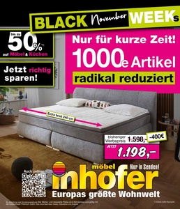 Möbel Inhofer Prospekt - 2025/47 | Inhofer IN 30