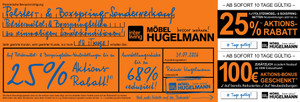 Möbel Hugelmann Prospekt - Sonderverkauf