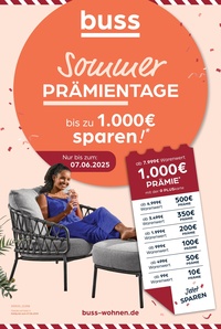 buss wohnen Prospekt - Sommer Prämientage
