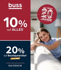 buss wohnen Prospekt - Wir feiern 20 Jahre