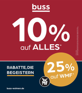 buss wohnen Prospekt - 10% auf Alles