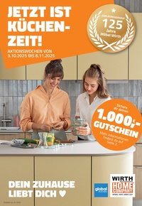 Wirth Möbel Prospekt - 2025/44 | Möbel Wirth Küchenzeit