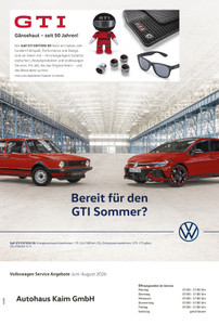 Autohaus Kaim Prospekt - GTI - Gänsehaut – seit 50 Jahren!