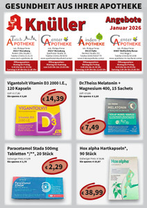 Center - Apotheke Merseburg Prospekt - Knüller Angebote im Januar 2026