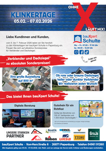 bauXpert Prospekt - Klinkertage