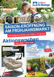 bauXpert Prospekt - Saison-Eröffnung