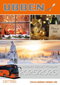 UBBEN-Reisen Prospekt - Katalog Herbst/Winter/Frühjahr 2025/2026