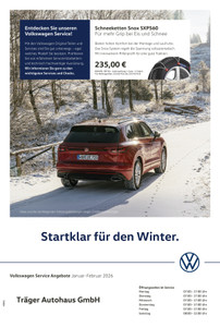 Träger Autohaus Prospekt - Startklar für den Winter