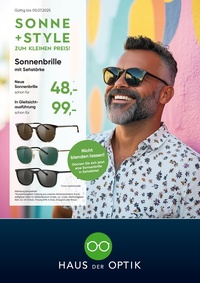 Haus der Optik Prospekt - Sonne + Style