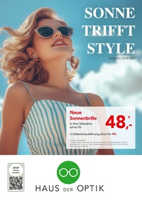 Haus der Optik Prospekt - Sonne trifft Style