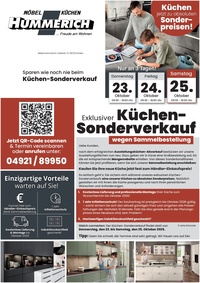 Möbel Hummerich Prospekt - Exklusiver Küchen-Sonderverkauf