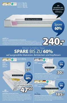 JYSK Prospekt - Spare bis zu 60%