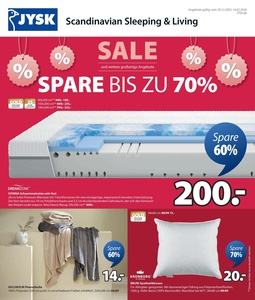 JYSK Prospekt - Spare bis zu 70%