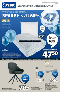 JYSK Prospekt - Spare bis zu 60% - Seite 1